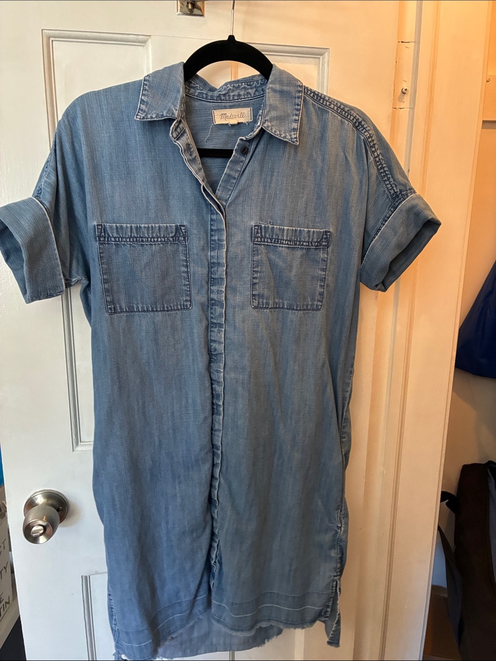 Madewell Chambray dress, size S